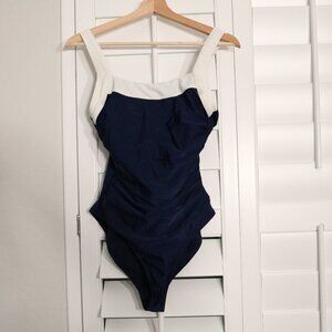 Shade & Shore One Piece in Navy and White 14 NEW